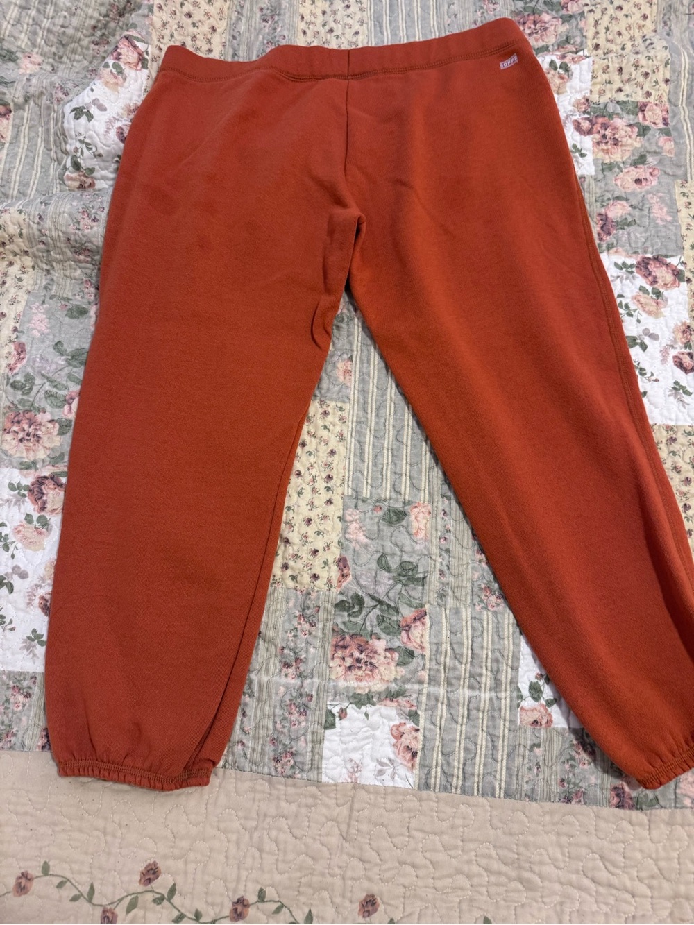 Soffe Women's Rust Orange Drawstring Joggers - Picture 2 of 3